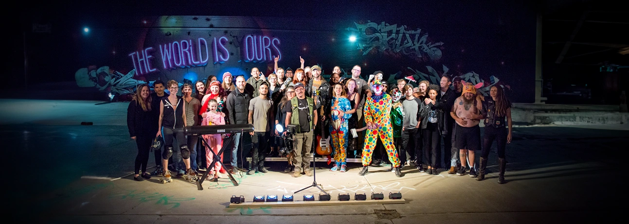 Rocket House Pictures Team posing for a picture after a video shoot